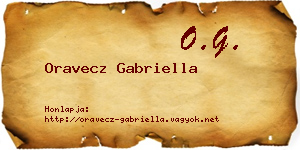 Oravecz Gabriella névjegykártya